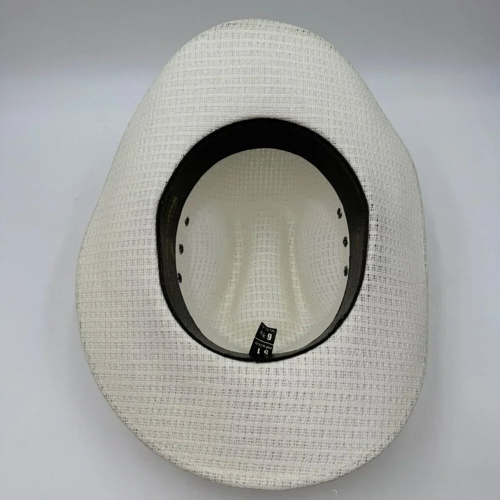 Western Express Inc. Children's Western Cowboy Straw Hat Ivory Size 6 3/8